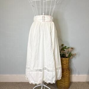 Stunning antique vintage white victorianedwardian skirt